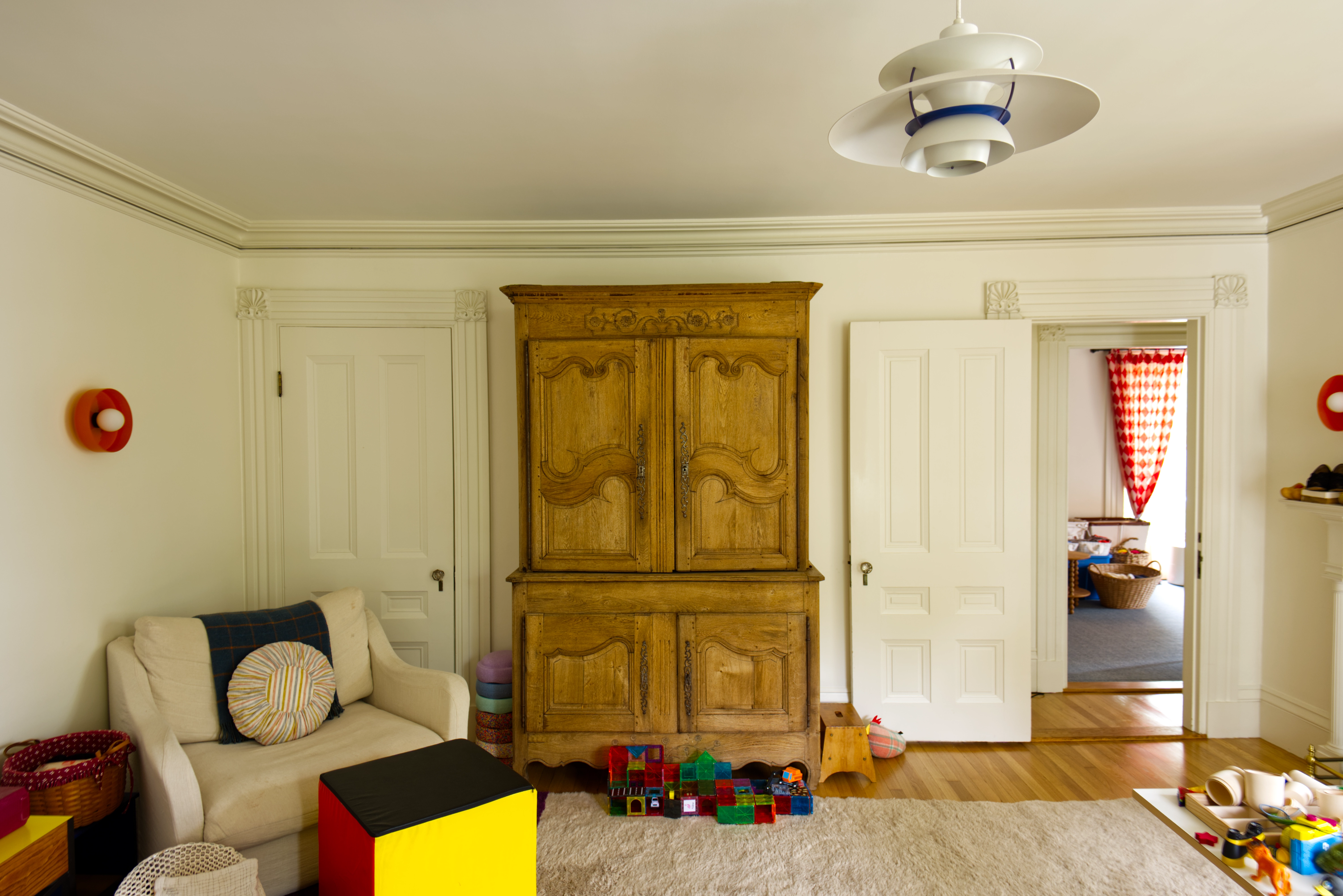 Play Room Vanity of The Williamson House Belfast Maine by Moody's Painting & Fine Finishes