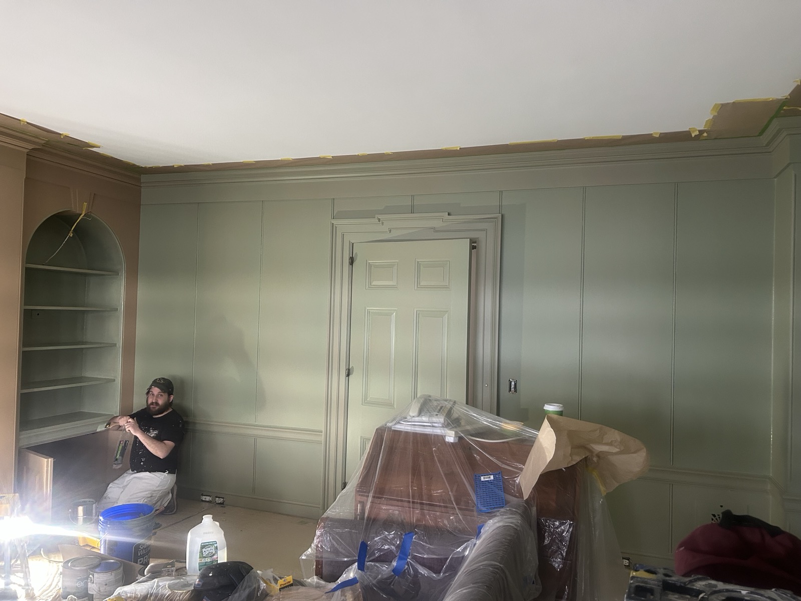 Writing Room Project Islesboro, Maine Panelized Door (before)