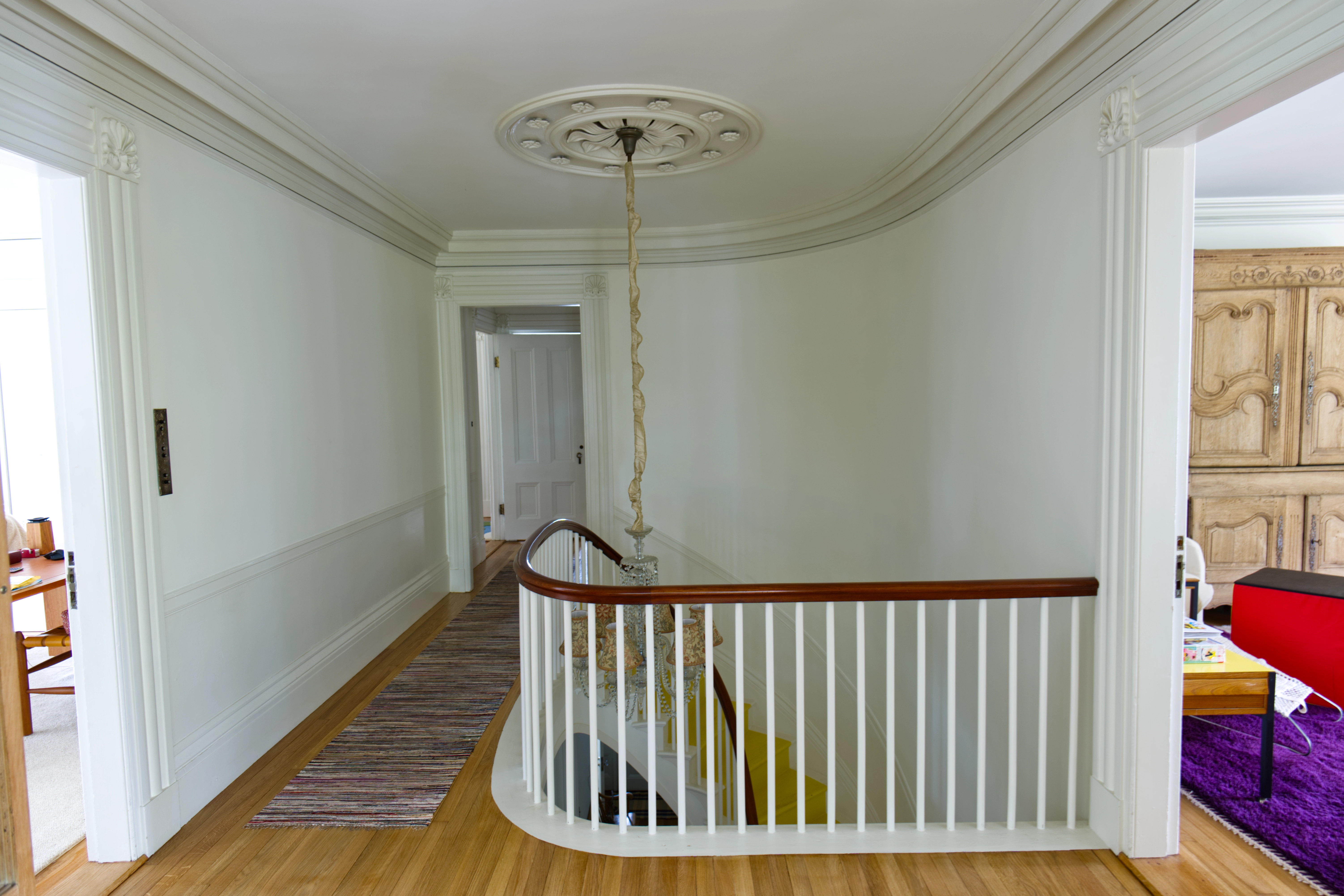 Upper Foyer of The Williamson House Belfast Maine by Moody's Painting & Fine Finishes