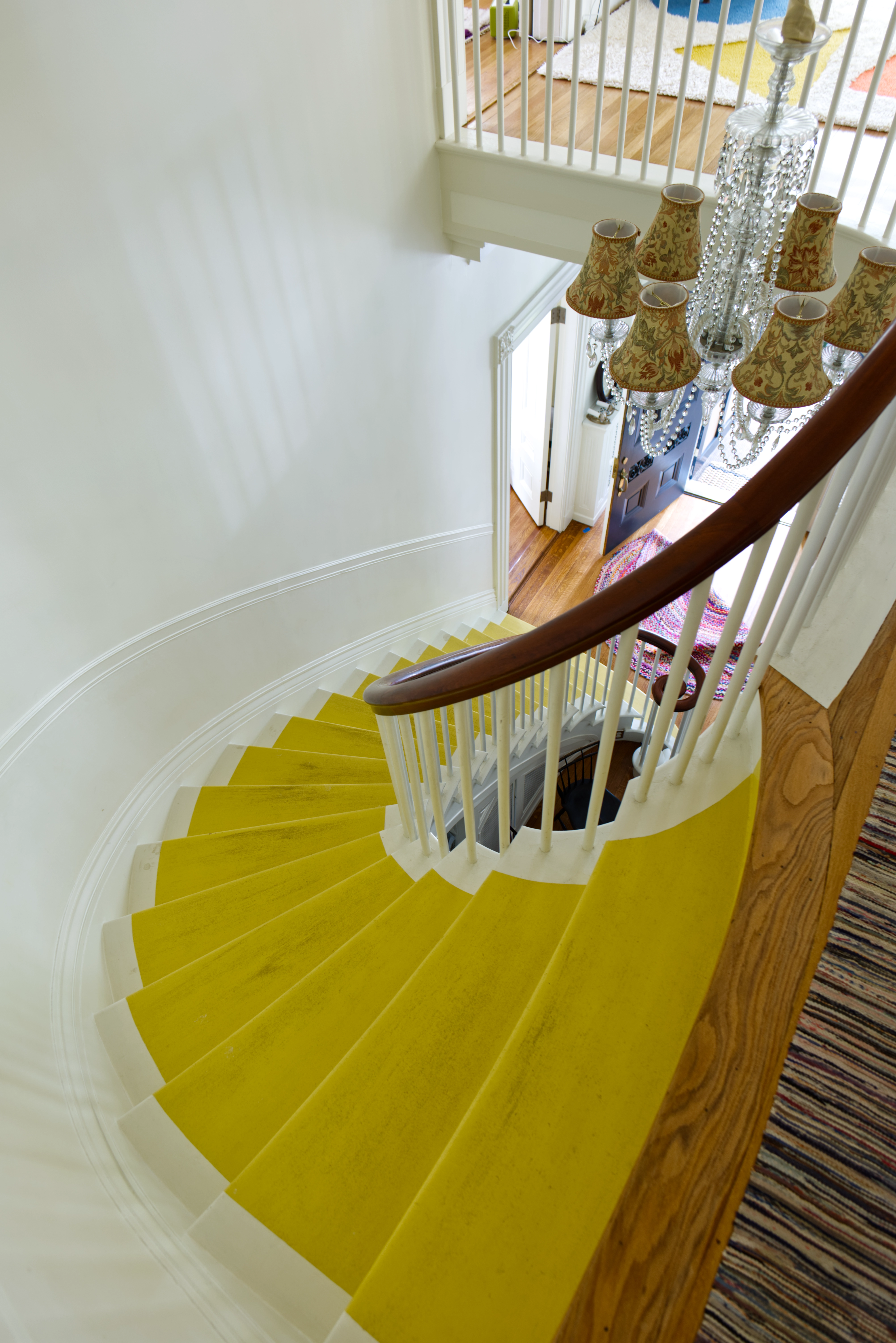 Main Staircase of The Williamson House Belfast Maine by Moody's Painting & Fine Finishes
